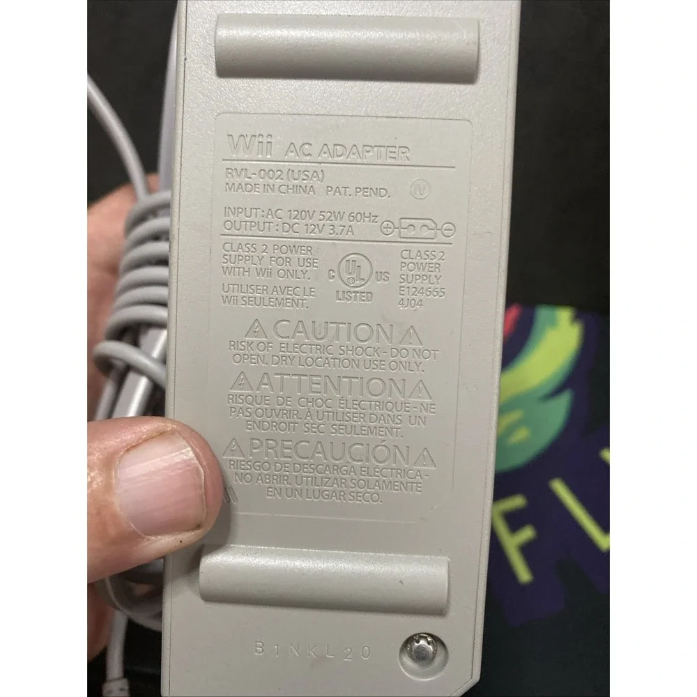 Nintendo RVL-002 AC Power Adapter for Nintendo Wii A1